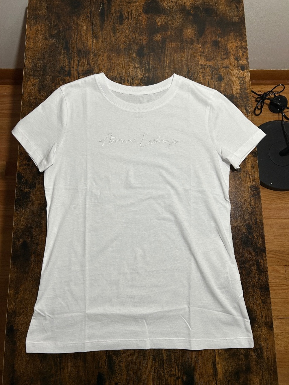Armani Exchange embroidered tee